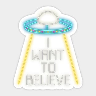 I want to believe Sticker